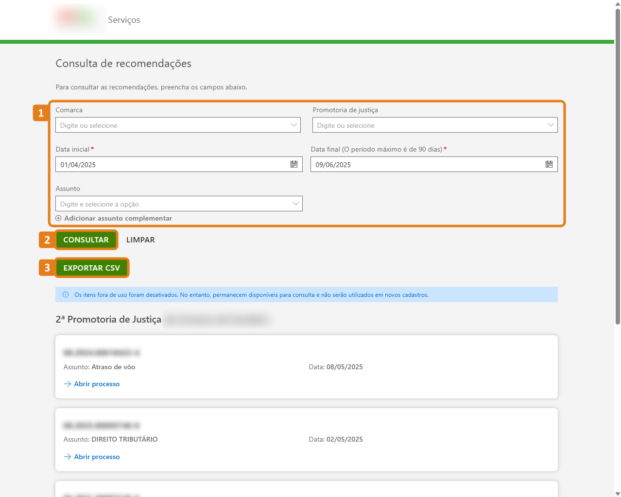 Portal de Consultas e Recomendações